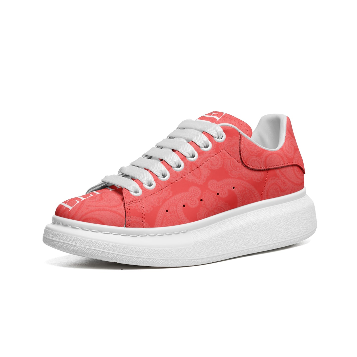 Red Paisley Sneakers