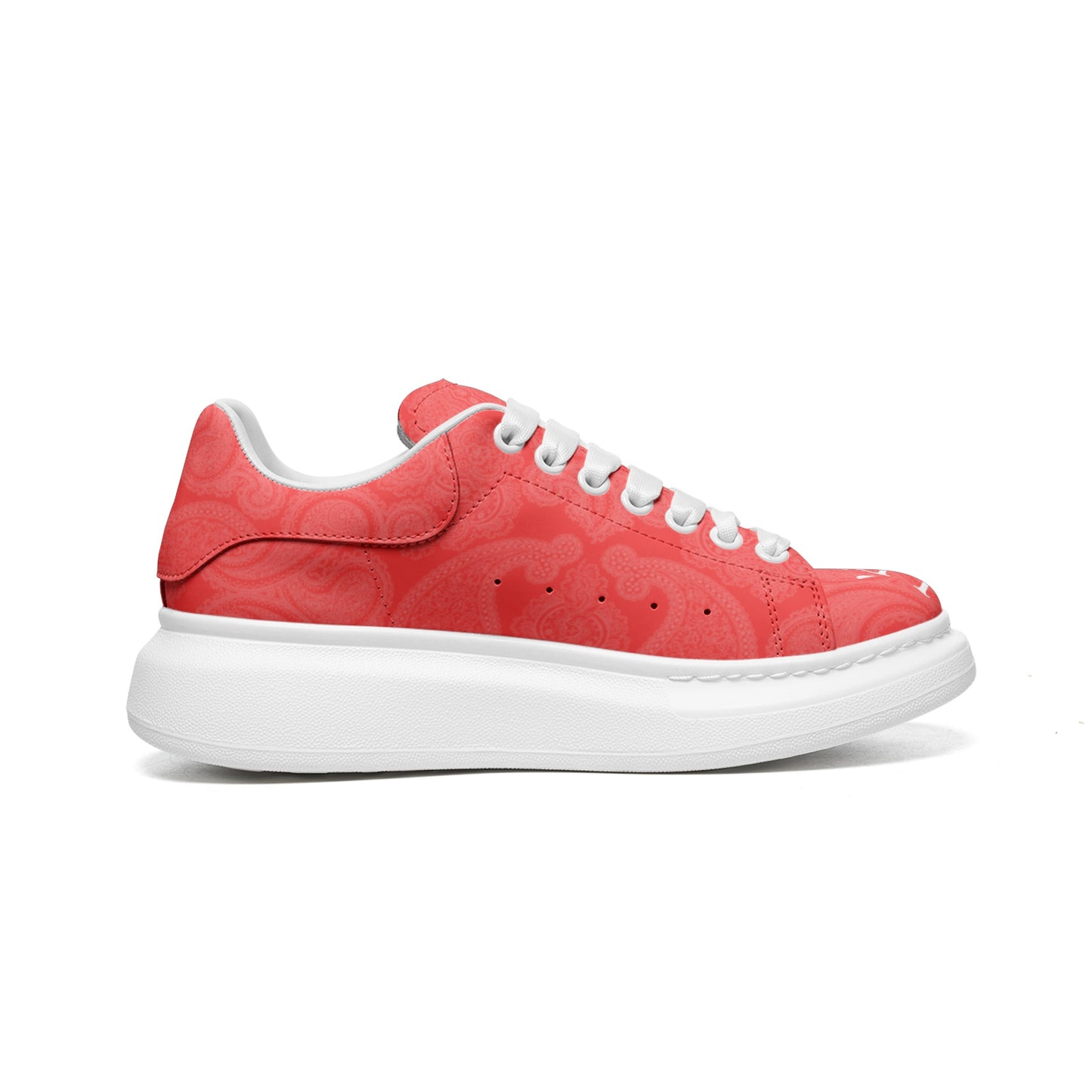 Red Paisley Sneakers