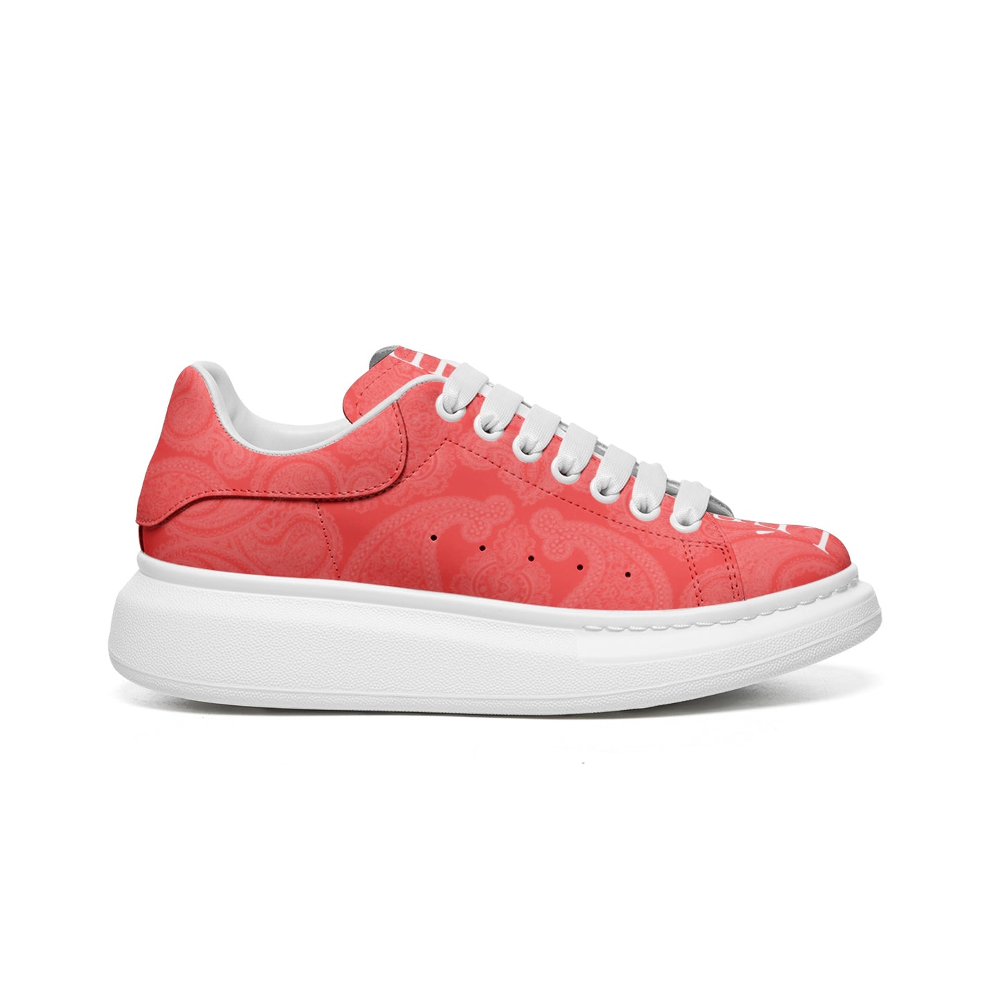 Red Paisley Sneakers