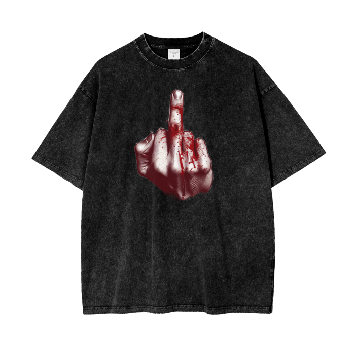 Bloody Finger Acid Tshirt