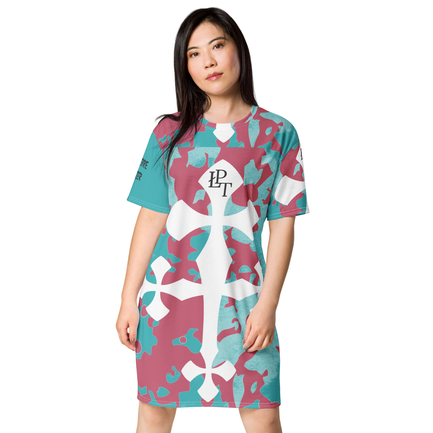 BLU/pink fatigue T-shirt dress