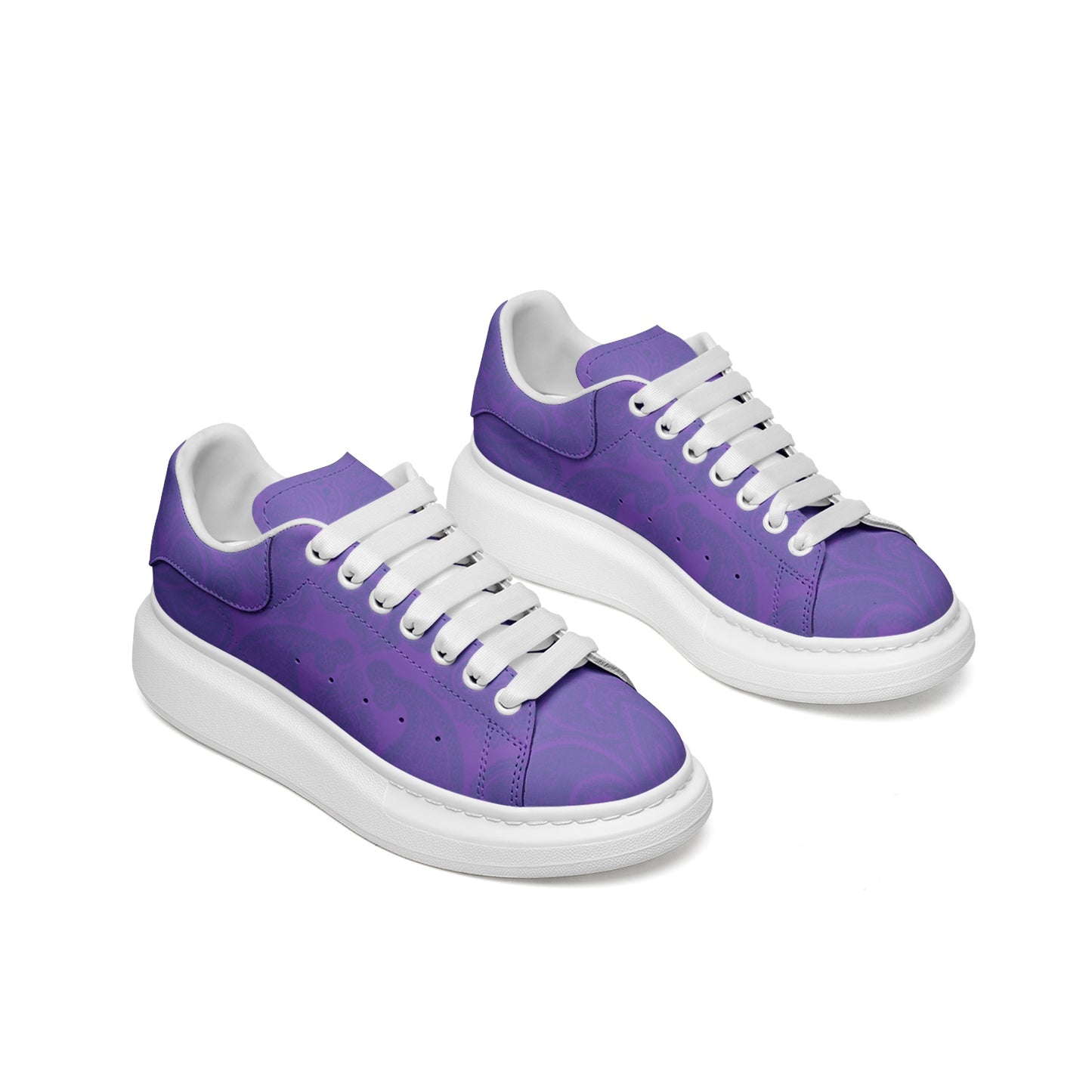 Purple Paisley Sneakers