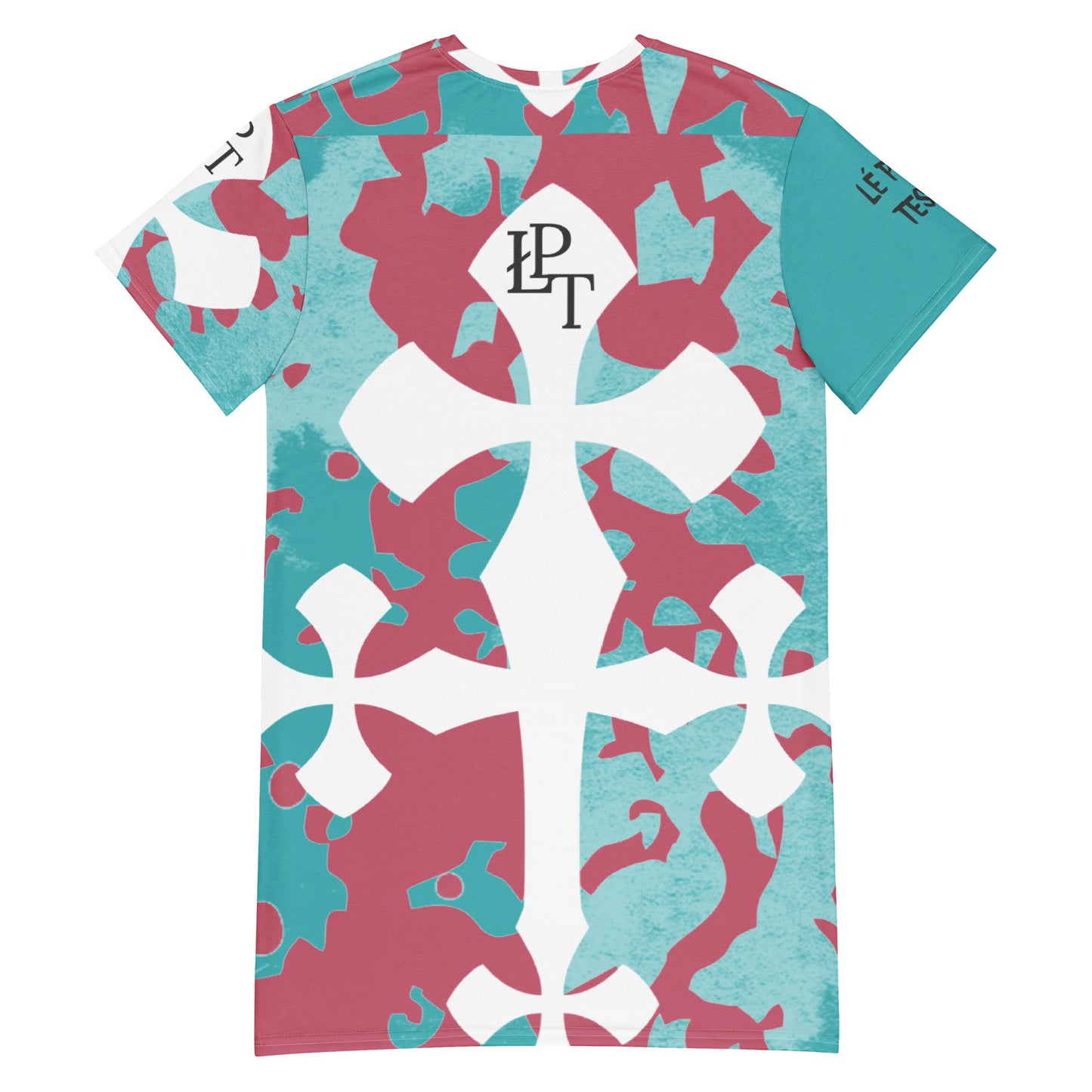 BLU/pink fatigue T-shirt dress