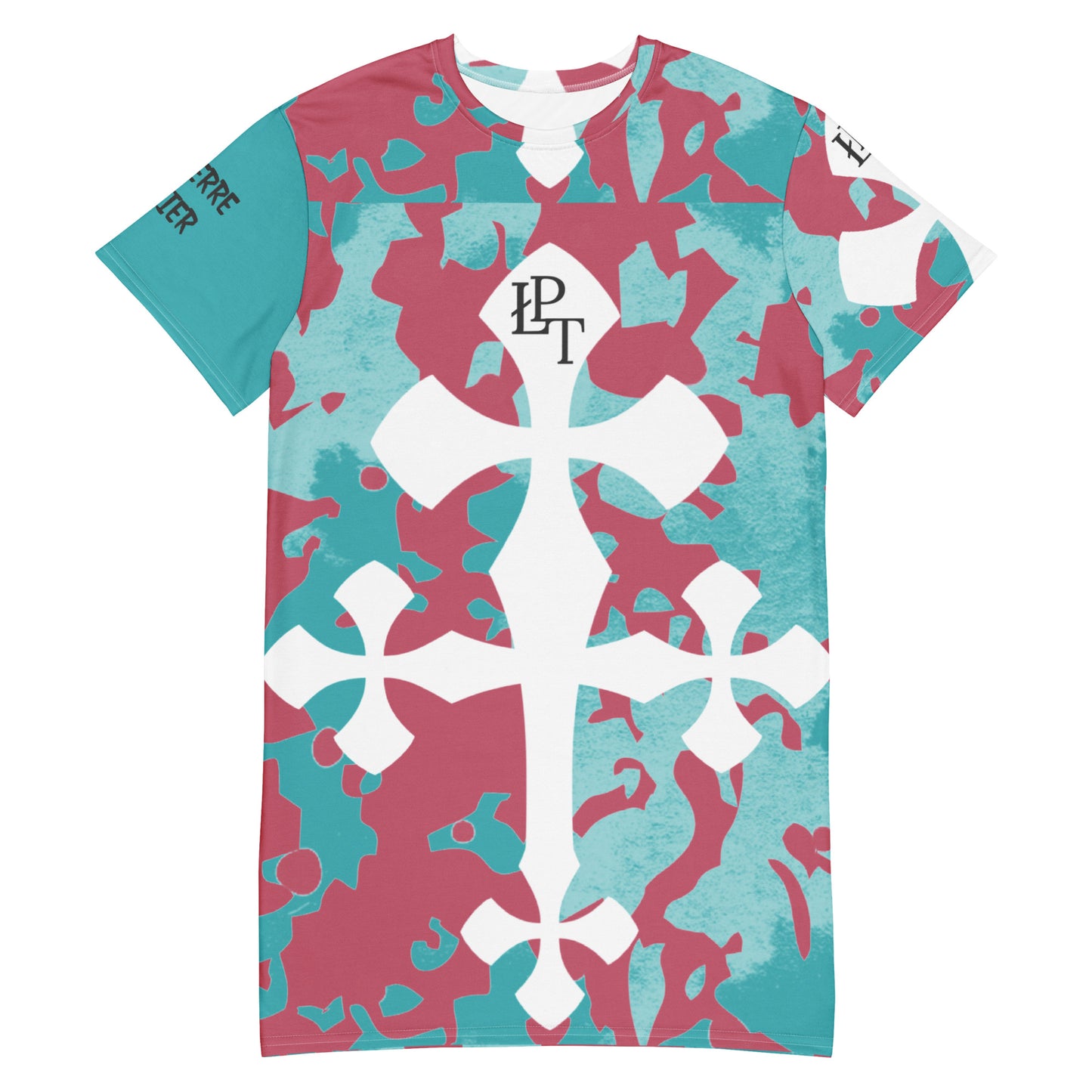 BLU/pink fatigue T-shirt dress