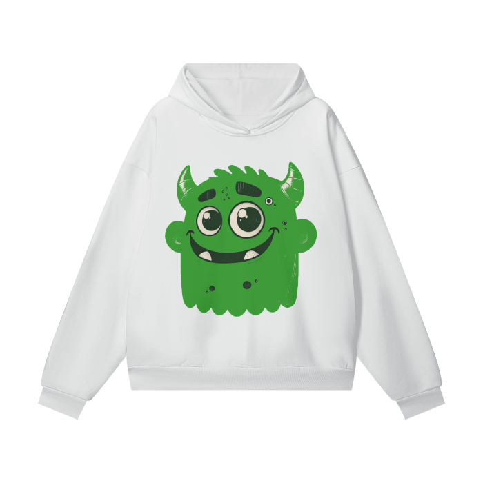 Green Greppy Fleece Hoodie