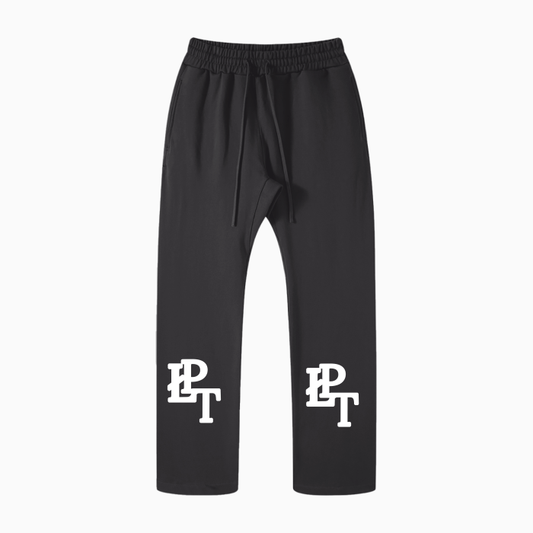 Black Straight Leg Sweats