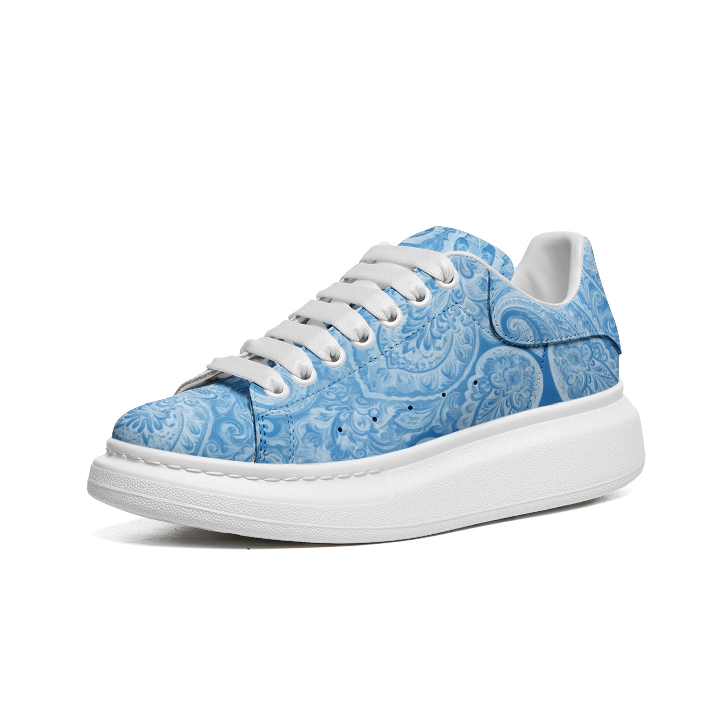 Blue Paisley Sneakers