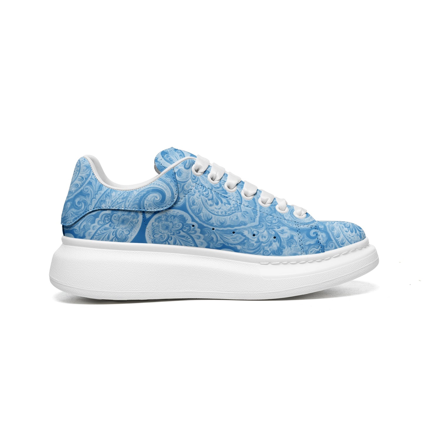 Blue Paisley Sneakers