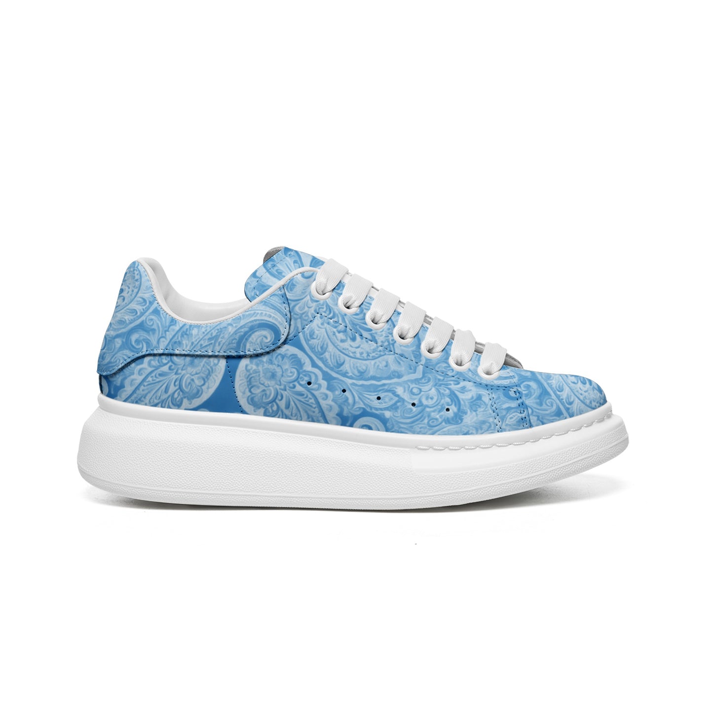 Blue Paisley Sneakers