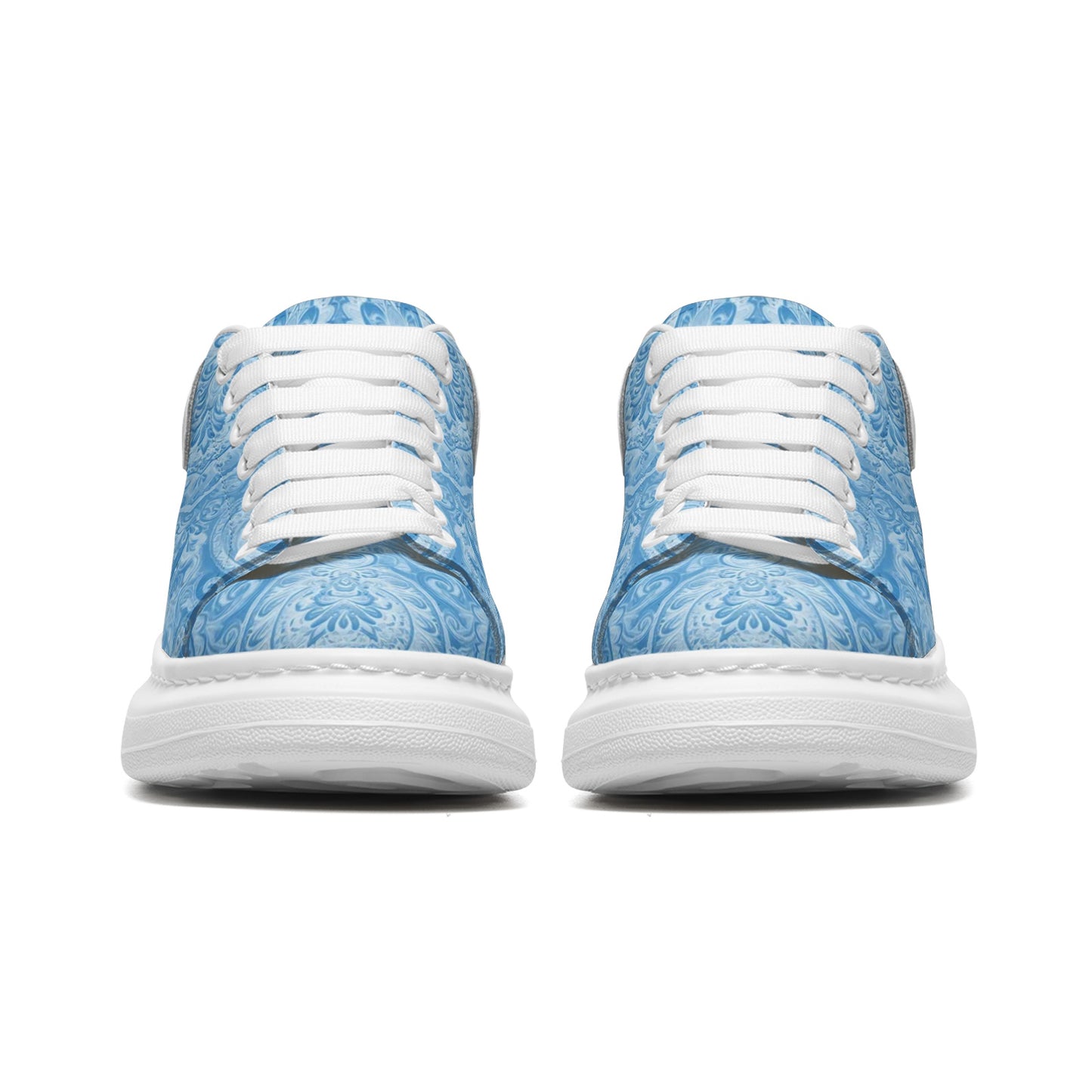 Blue Paisley Sneakers