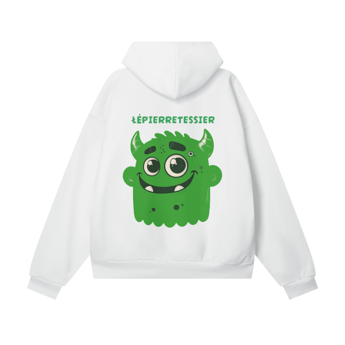 Green Greppy Fleece Hoodie