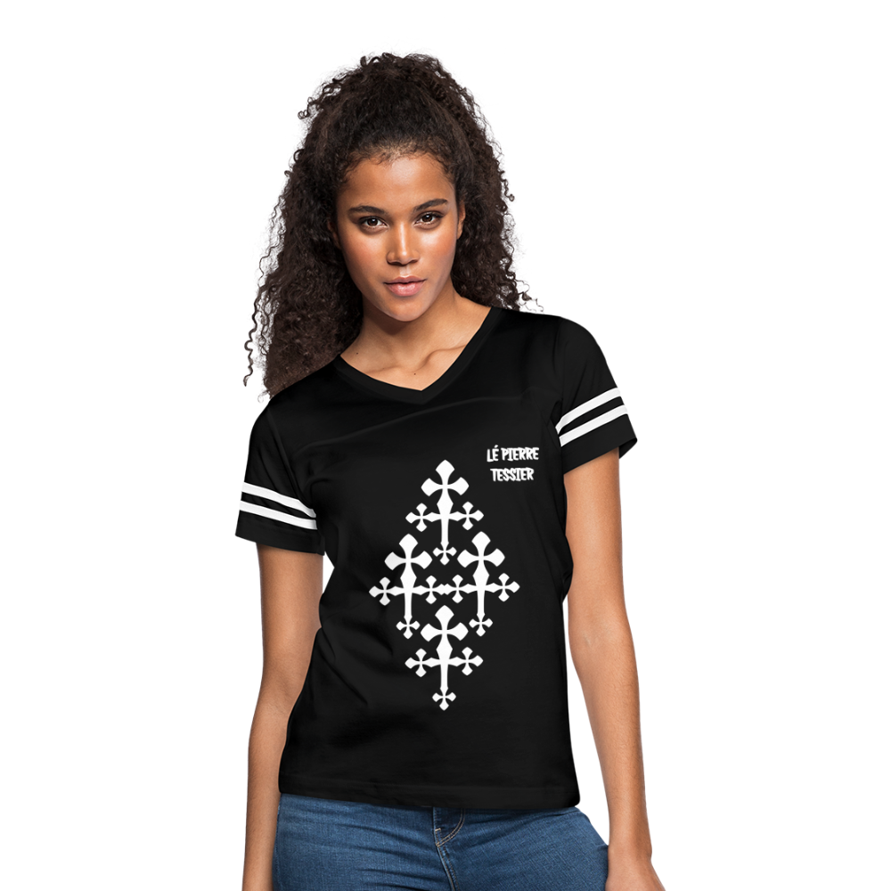 Women’s Vintage Sport T-Shirt - black/white